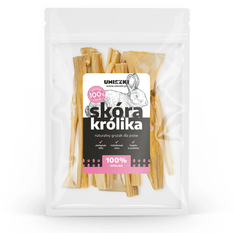 UNISZKI SKÓRA KRÓLIKA SUSZONA 100 G