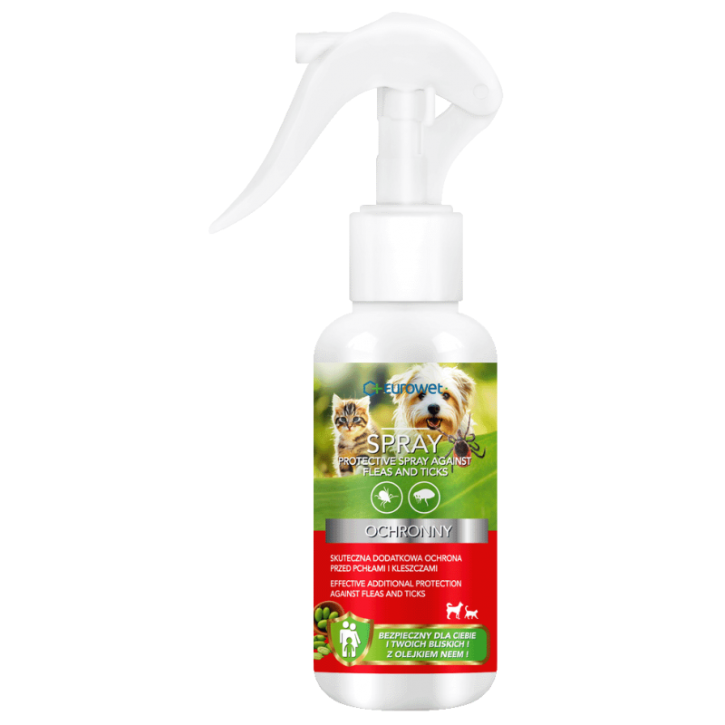 Spray ochronny na pchły i kleszcze 100 ml