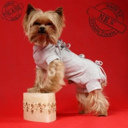 KOSZULKA POOPERACYJNA PIES ROZMIAR XS (SZARA) GRANDE FINALE-4674