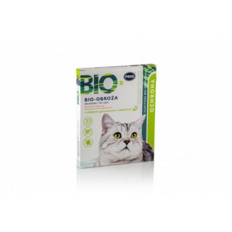 Bio-Obroża z Olejkiem geraniowym dla kotów 35 cm