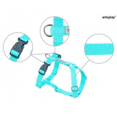 Amiplay Guard Samba szelki regulowane L turkusowe-5052