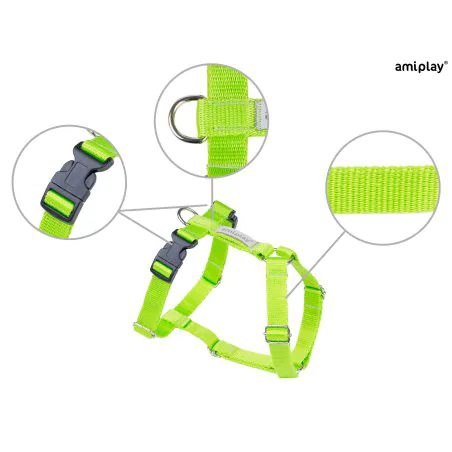 Amiplay Guard Samba szelki regulowane M zielone-5065