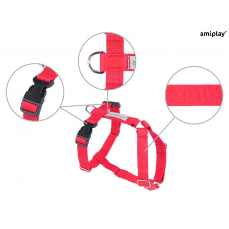 Amiplay Guard Samba szelki regulowane XL czerwone-5212