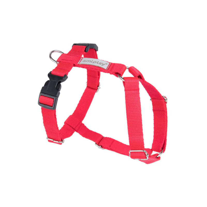 Amiplay Guard Samba szelki regulowane S czerwone