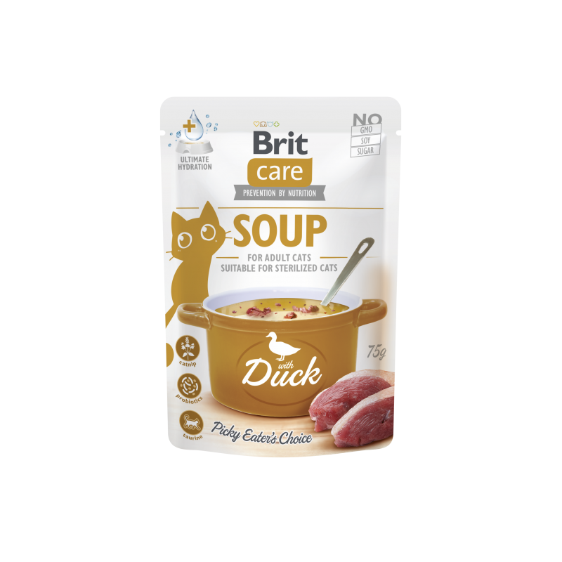 BRIT Care Cat Soup with Duck 75g