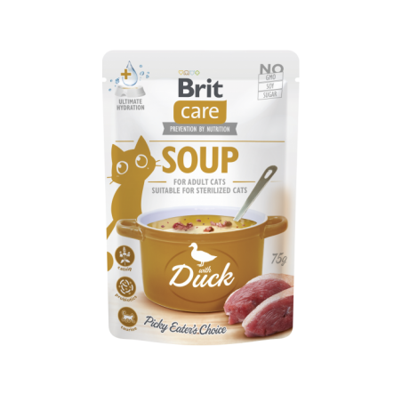 BRIT Care Cat Soup with Duck 75g