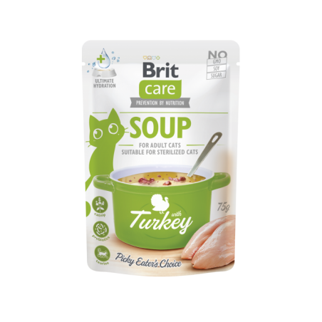 Brit Care Cat Soup with Turkey 75 g