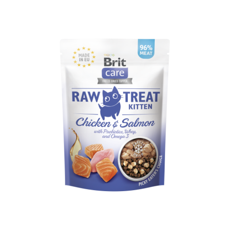 Brit Raw Treat Kitten 40 g - liofilizowany przysmak dla kociąt z probiotykami