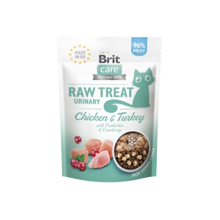 Brit Raw Treat Urinary 40 g - Liofilizowany przysmak z probiotykami dla kota