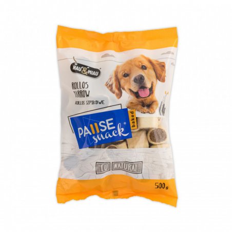 Pausesnack Baked, przysmak dla psa, Rollos ze szpikiem, 500 g-5340