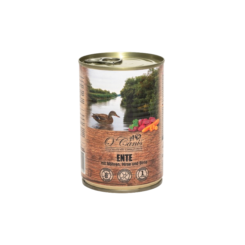 O'Canis Kaczka z marchewką, prosem i gruszką 400 g