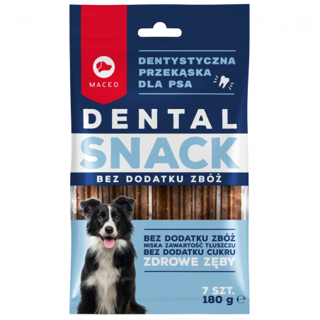 MACED DENTAL SNACK BEZ DODATKU ZBÓŻ 180 G