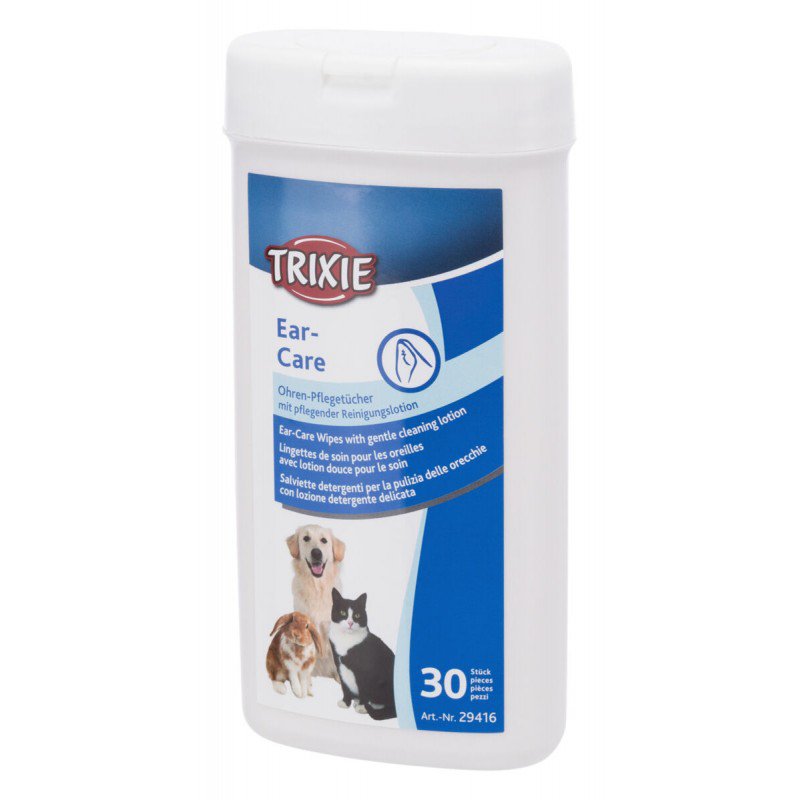 TRIXIE CHUSTECZKI NAWILŻANE DO USZU 30 SZT TX-29416