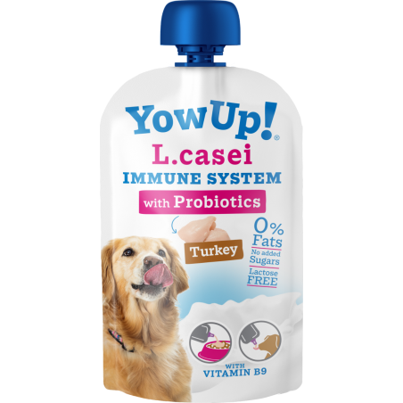 YOW UP! L.CASEI IMMUNE SYSTEM PROBIOTYKI JOGURT DLA PSA Z INDYKIEM 115G