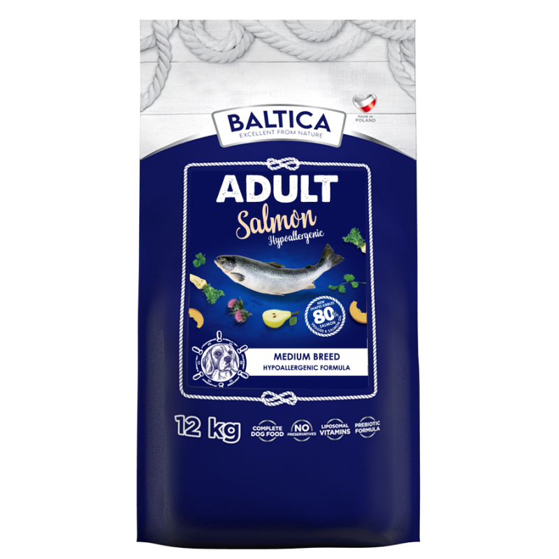 Baltica Adult Salmon Hypoallergenic M 12 kg