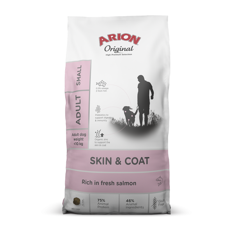 Arion Original Adult Small Skin & Coat Salmon 2 kg sucha karma dla psa z łososiem
