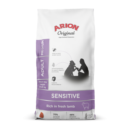 Arion Original Sensitive Adult Medium Lamb 2 kg sucha karma dla psa z jagnięciną