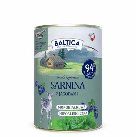 Baltica Mokra Karma Sarnina Z Jagodami 400g