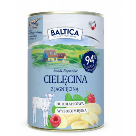 Baltica karma mokra cielęcina z jagnięciną 400g