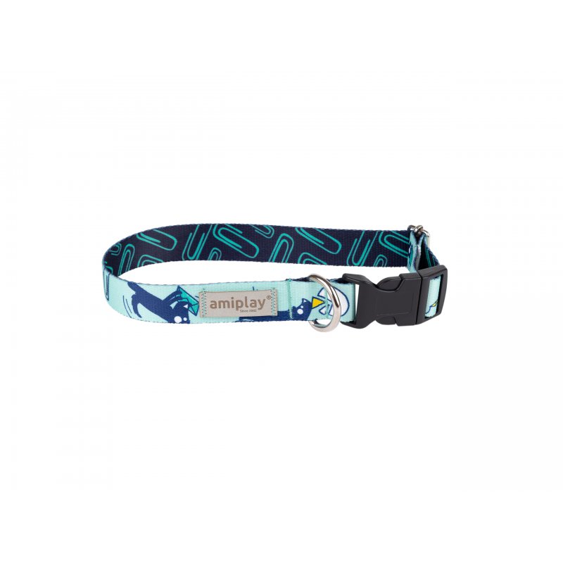 Amiplay Amik Obroża regulowana M 25-40 x 2 cm psi listonosz
