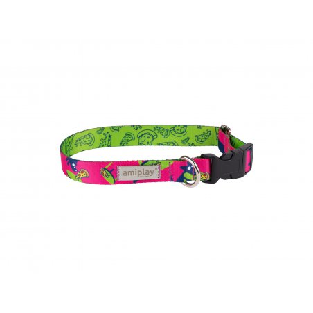 Amiplay Amik Obroża regulowana M 25-40 x 2 cm pizza