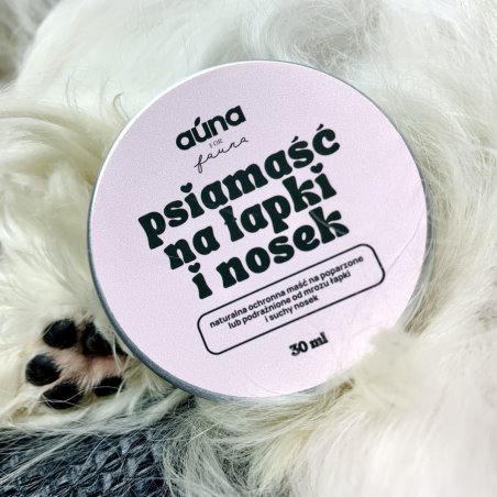 AUNA PSIAMAŚĆ naturalna ochronna maść na łapki i suchy nosek 30 ml-5914