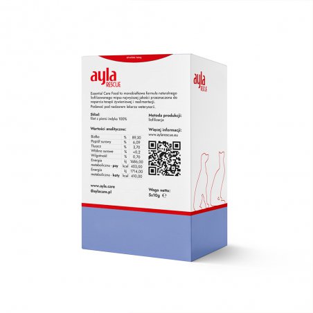 AYLA Rescue Essential Care Food DLA PSA I KOTA FILET Z PIERSI INDYKA 50 G-5933