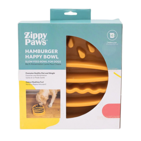 ZIPPY PAWS MISKA SPOWALNIAJĄCA HAMBURGER-5996