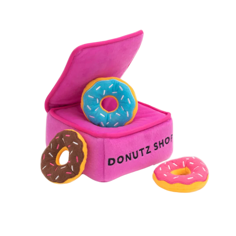 ZIPPY PAWS PLUSZOWA NORKA PUDEŁKO DONUTÓW