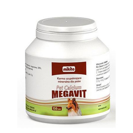 Pet-Calcium Megavit 150 tabl. MIKITA
