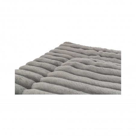 Lonni, mata, dla psa/kota, plusz, szara, 90 × 65 cm-6195