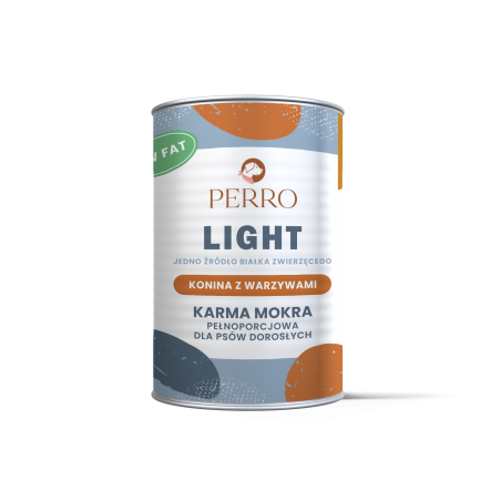 LIGHT Karma mokra mono Konina z warzywami – dla psów dorosłych 400g