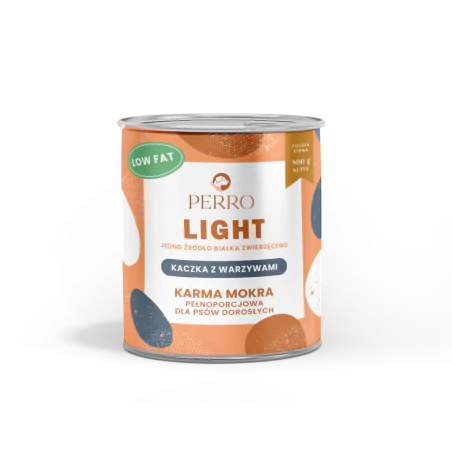 LIGHT Karma mokra Kaczka z warzywami mono dla psów dorosłych 800g