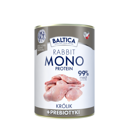 Baltica Karma mokra mono królik z prebiotykami 400g-8387