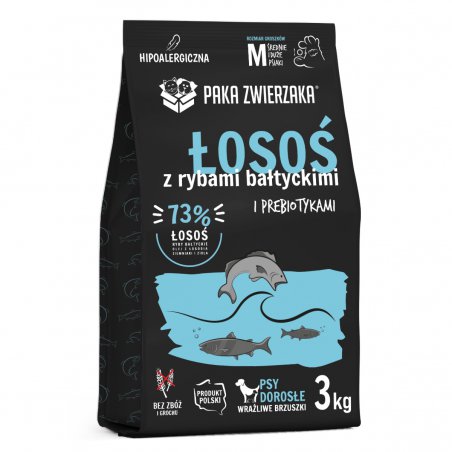 Paka Zwierzaka Łosoś z rybami bałtyckimi “M” 3 kg