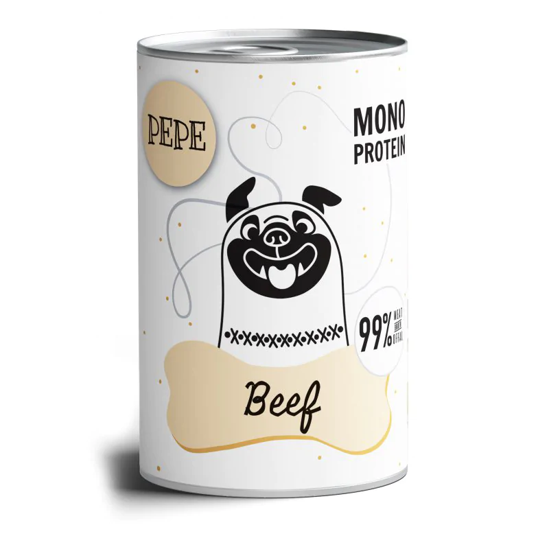 PEPE MONO PROTEIN Beef (wołowina) karma mokra dla psa 400g