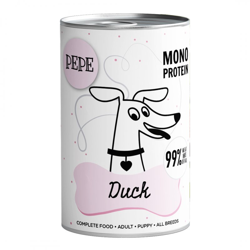 PEPE MONO PROTEIN Duck (kaczka) karma mokra dla psa 400g