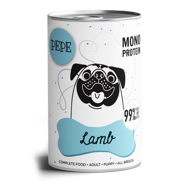 PEPE MONO PROTEIN Lamb (jagnięcina) karma mokra dla psa 400g