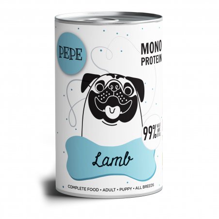 PEPE MONO PROTEIN Lamb (jagnięcina) karma mokra dla psa 400g