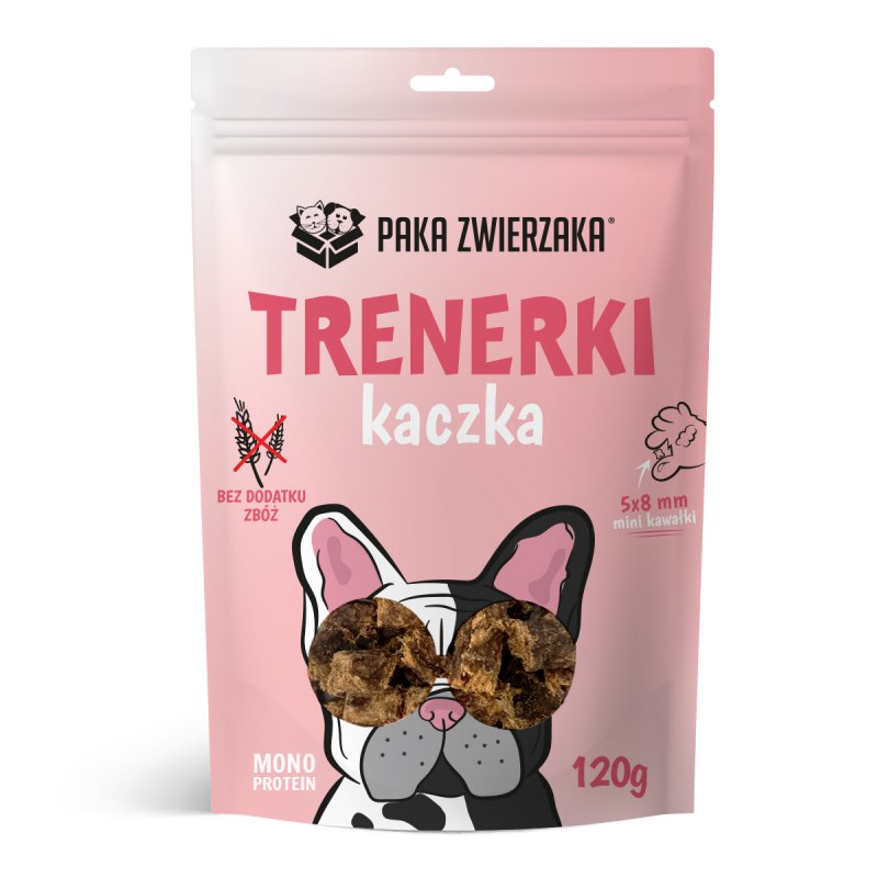 PAKA ZWIERZAKA monoproteinowe Trenerki Kaczka 120g
