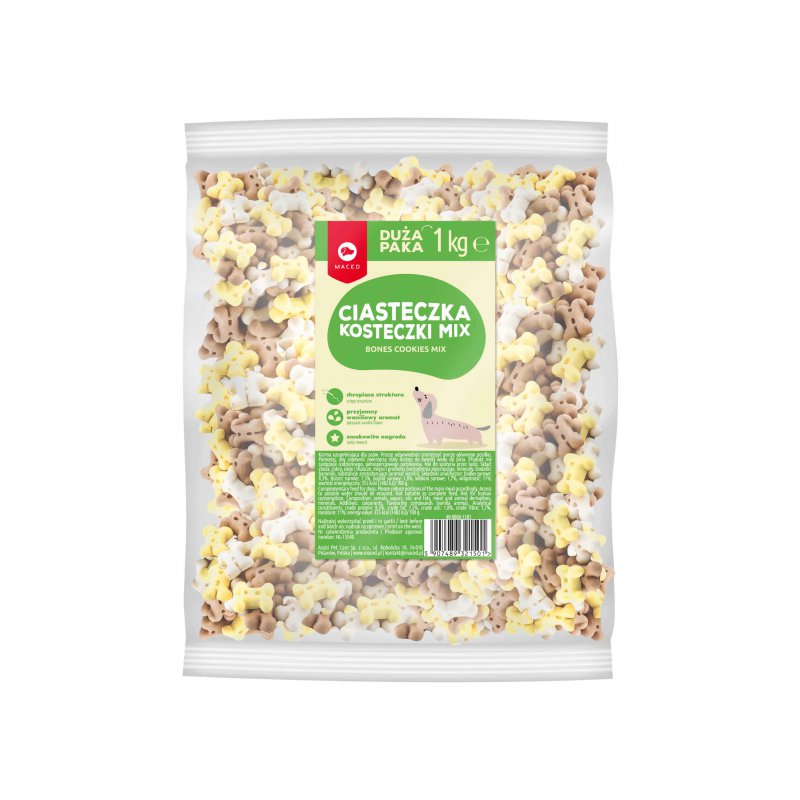 MACED CIASTECZKA KOSTECZKI MIX (WANILIA) 1 KG