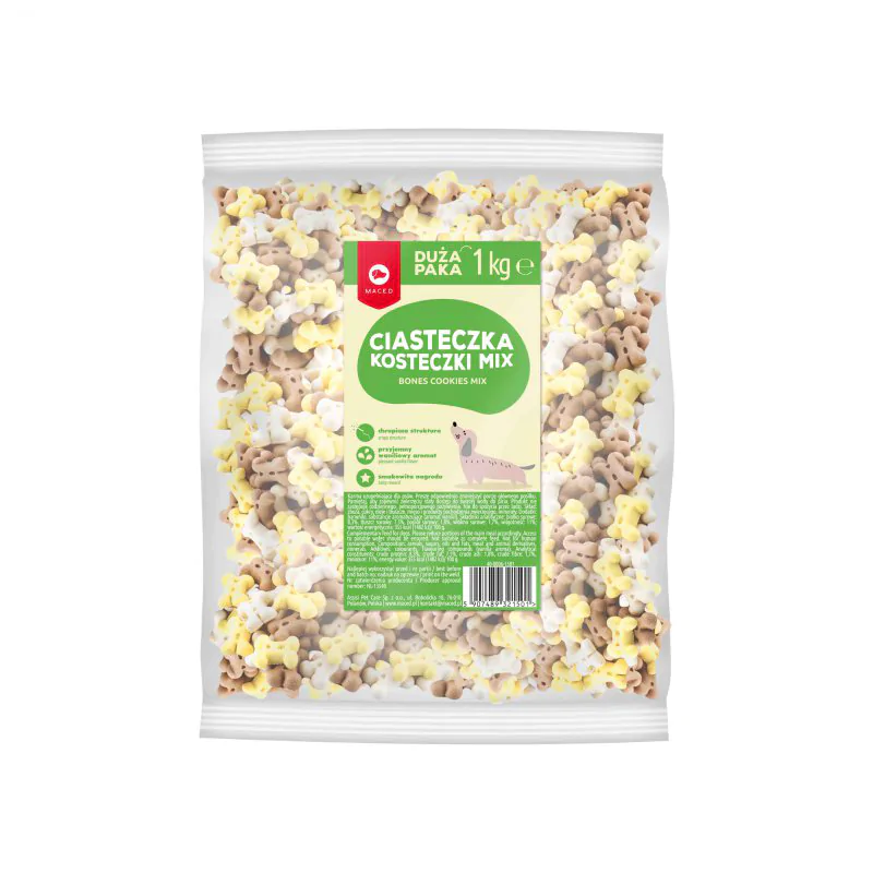 MACED CIASTECZKA KOSTECZKI MIX (WANILIA) 1 KG