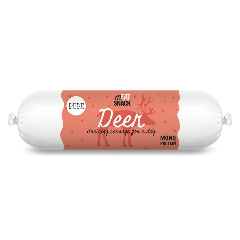 Kiełbaska treningowa PEPE Deer (jeleń) 200g