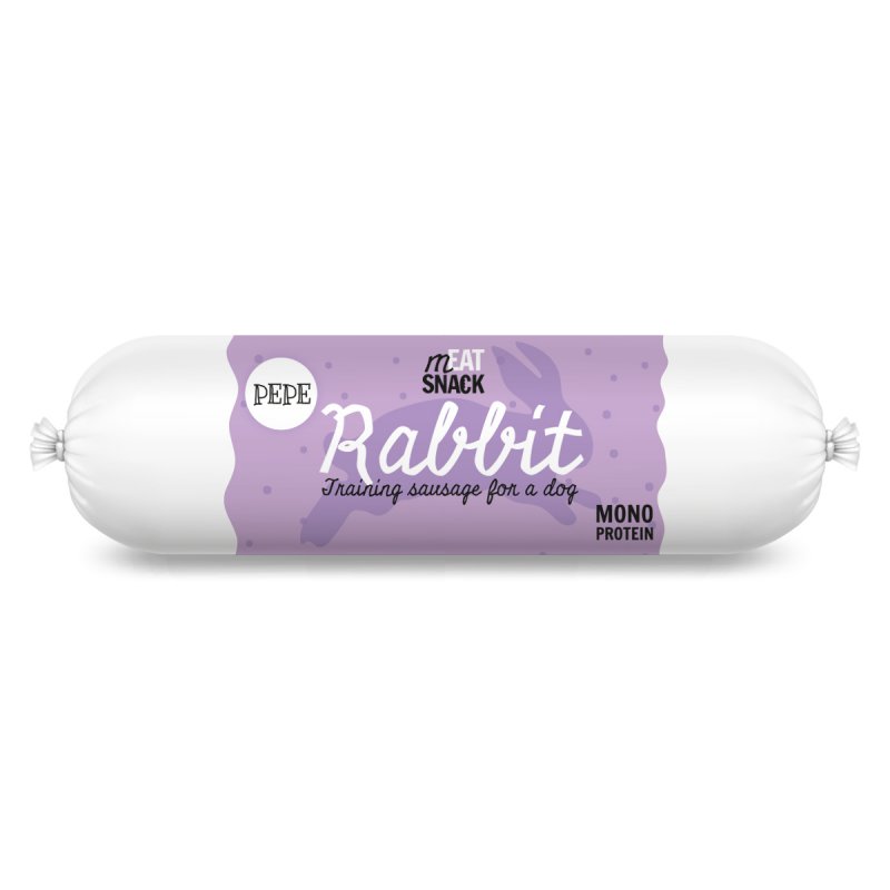Kiełbaska treningowa PEPE Rabbit (królik) 200g
