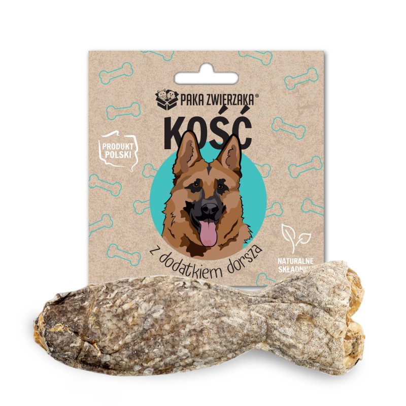 PAKA ZWIERZAKA kość z dodatkiem dorsza 12 cm
