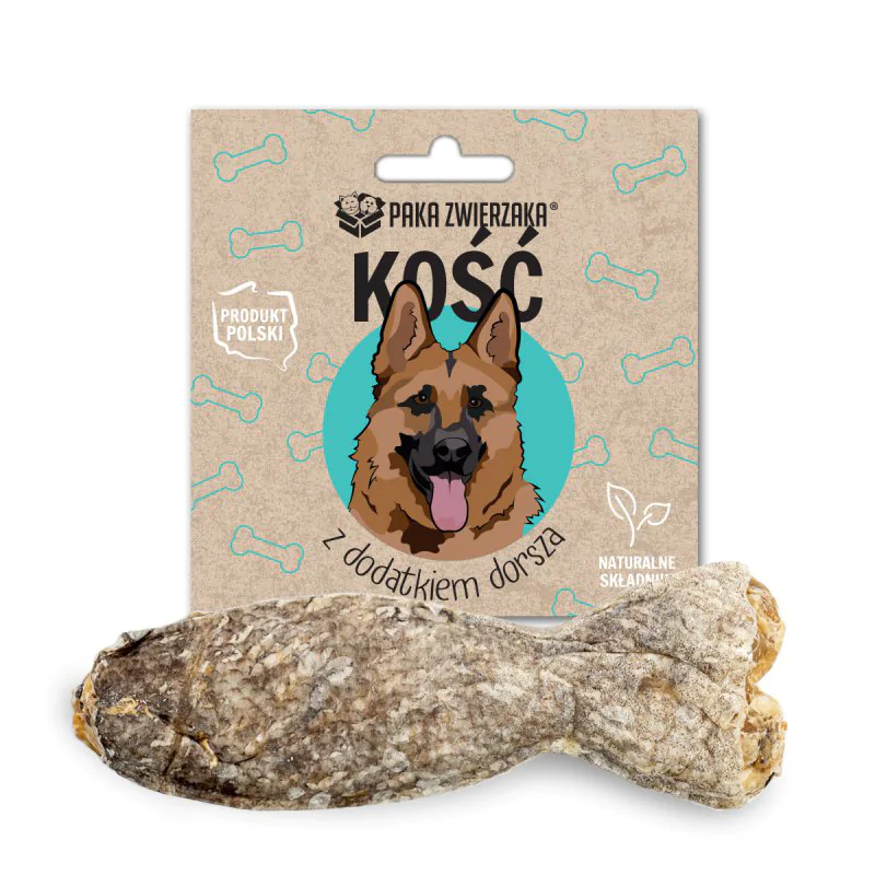 PAKA ZWIERZAKA kość z dodatkiem dorsza 12 cm