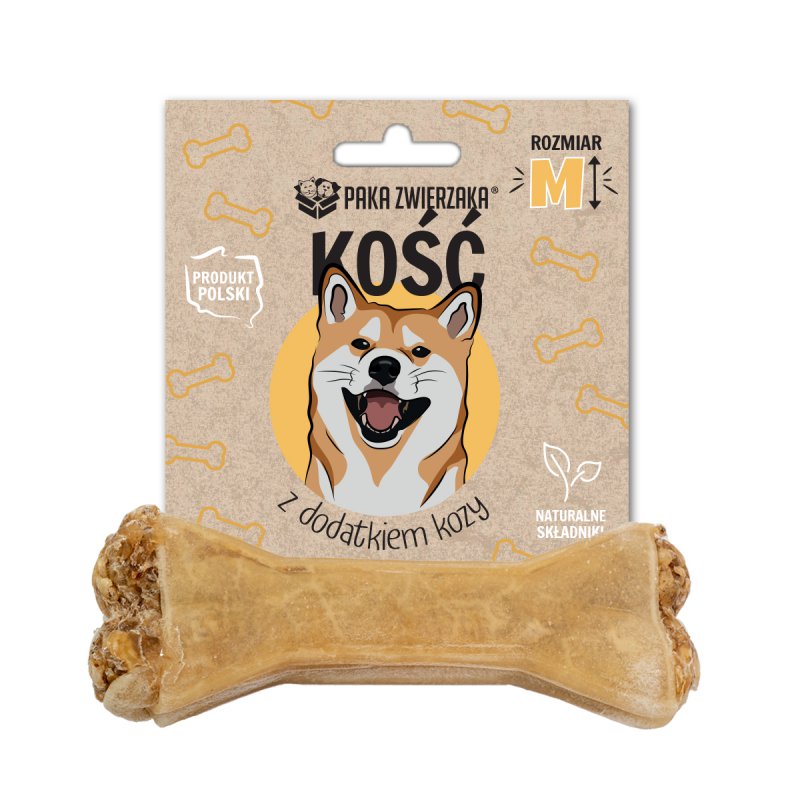 PAKA ZWIERZAKA Kość z dodatkiem kozy M 12 cm