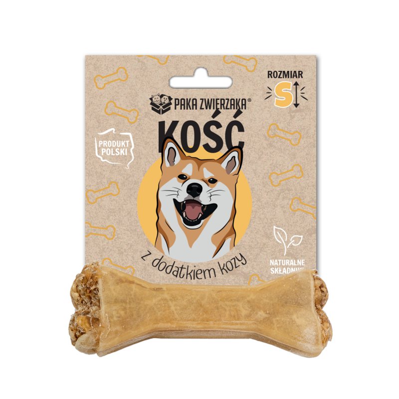 PAKA ZWIERZAKA Kość z dodatkiem kozy S 10 cm
