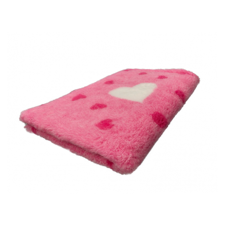 Legowisko Dry Bed 75x50 cm Różowe serca 28 mm