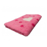 Legowisko Dry Bed 100x75 cm Różowe serca 28 mm
